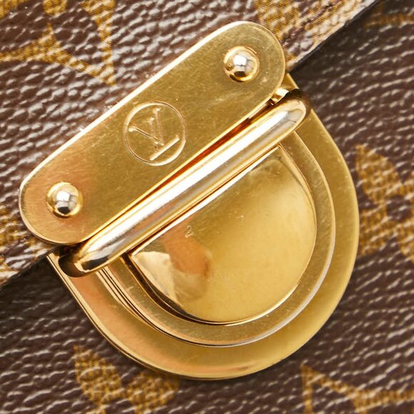 LOUIS VUITTON Brown Monogram Leather Wallet - Picture 6 of 11